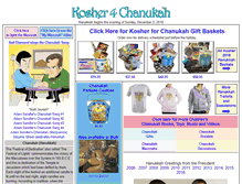 Tablet Screenshot of kosher4chanukah.com